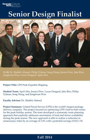 ISyE UPS Senior Design Team