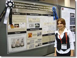 Parisa Pooyan with her award winning poster