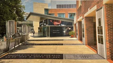 rendering of Veterans Walk of Honor