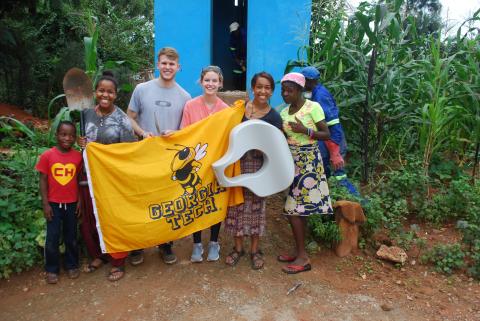 A Georgia Tech team working with Wish for WASH in Zambia