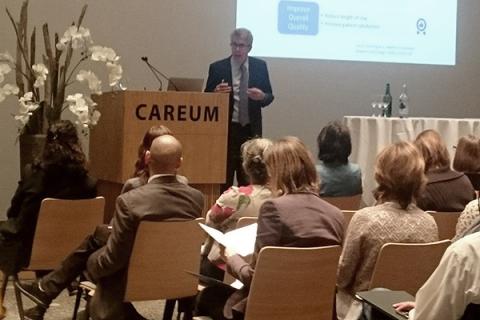 Craig Zimring speaks in Zurich, Switzerland.