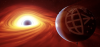 Earth and Milky Way Galaxy Black Hole (Image: NSF)