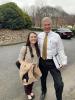 Maegan Tucker with President Bud Peterson