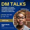 flier for takeria blunt's dm talk