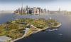 A project rendering for the New York Climate Exchange (The Exchange) on Governors Island in New York City. The center is slated to open in 2028.