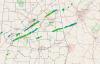 Map of Lightning Jumps in Alabama and Georgia
