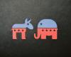 Political Elephant and Donkey