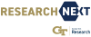 A gold and navy blue graphic with the text "Research Next," "GT," and "Georgia Tech Research."