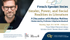 Event flyer featuring the event title, location, date, time, and headshot of the speaker.