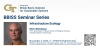 BBISS Speaker Series Banner for Marc Weissburg with Event Information