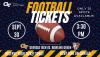 Flyer for the Honors Program football game day event on 9/30/23