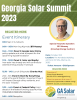 Georgia Solar Summit 2023 flyer