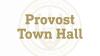 Signage for the Provost Town Hall