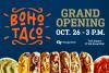 BoHo Taco Grand Opening Flyer