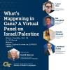 Event flyer featuring the event title, location, date, time, and headshots of the speakers.