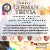 Event graphic for Sweet German Trivia.