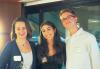 Samantha Wilson (left) with nominating students Claire Riggs and Cameron Hyde 