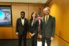 Pictured left-to-right: Daniel Nkemelu, Paige Alexander, and Michael Best, executive director of IPAT