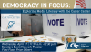 Democracy event flyer