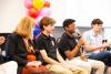 Two high school student inventors, who are successfully building a business around a school safety invention, were part of a panel discussion on patents.