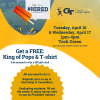 Hired Celebration flyer with event information.
