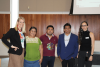 APS DLI Coordinator Grethel Pedroarena (far right) with the Sue Kasun (far left) and three college educators from the Intercultural University of Veracruz in Mexico.