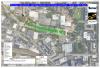 Logistics map of Ferst Drive lateral water line installation