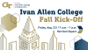 Event flyer featuring the event title, location, date, and time.