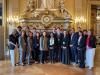 Group photo inside building.