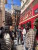 Photo of Oxford students mingling with GT Alumni.