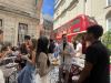 Photo of Oxford students mingling with GT Alumni.