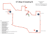 Map of the 5k route