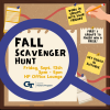 A flyer for the HP Fall Scavenger Hunt on September 13th, 2024.