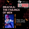 A graphic for the Honors Program trip to view Dracula at the Shakespeare Tavern on October 25th, 2024.