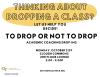 To Drop or Not to Drop, Fall 2024