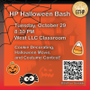 Flyer for the fall 2024 HLC Halloween Bash