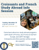 event graphic for Croissants and French Study Abroad Info Session on 11-19-24