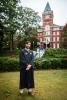 Student in graduation gown