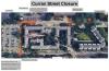 Logistics map of Curran Street road closure.