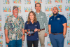 Georgia Tech staff accepting a '25 Blinkie Award.
