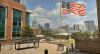 American Flag Flying at Veterans Resource Center