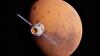 Image of Mars and a satellite 