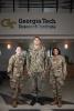 Three members of GTRI's latest cohort pose for a photo. 