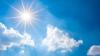 Sun in blue sky