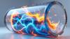 AI rendering of a fast-charging battery.