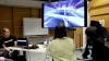 GT Neo-Arcade and Art Gallery - A group of students showcases their final project on the projector