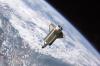 Space shuttle in orbit