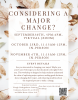 Change of major workshop flyer
