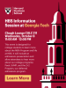 red background with image of the top of a tower with a spire on top and Harvard Business School logo