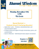 Ad for the third installment of the Alumni Wisdom series.